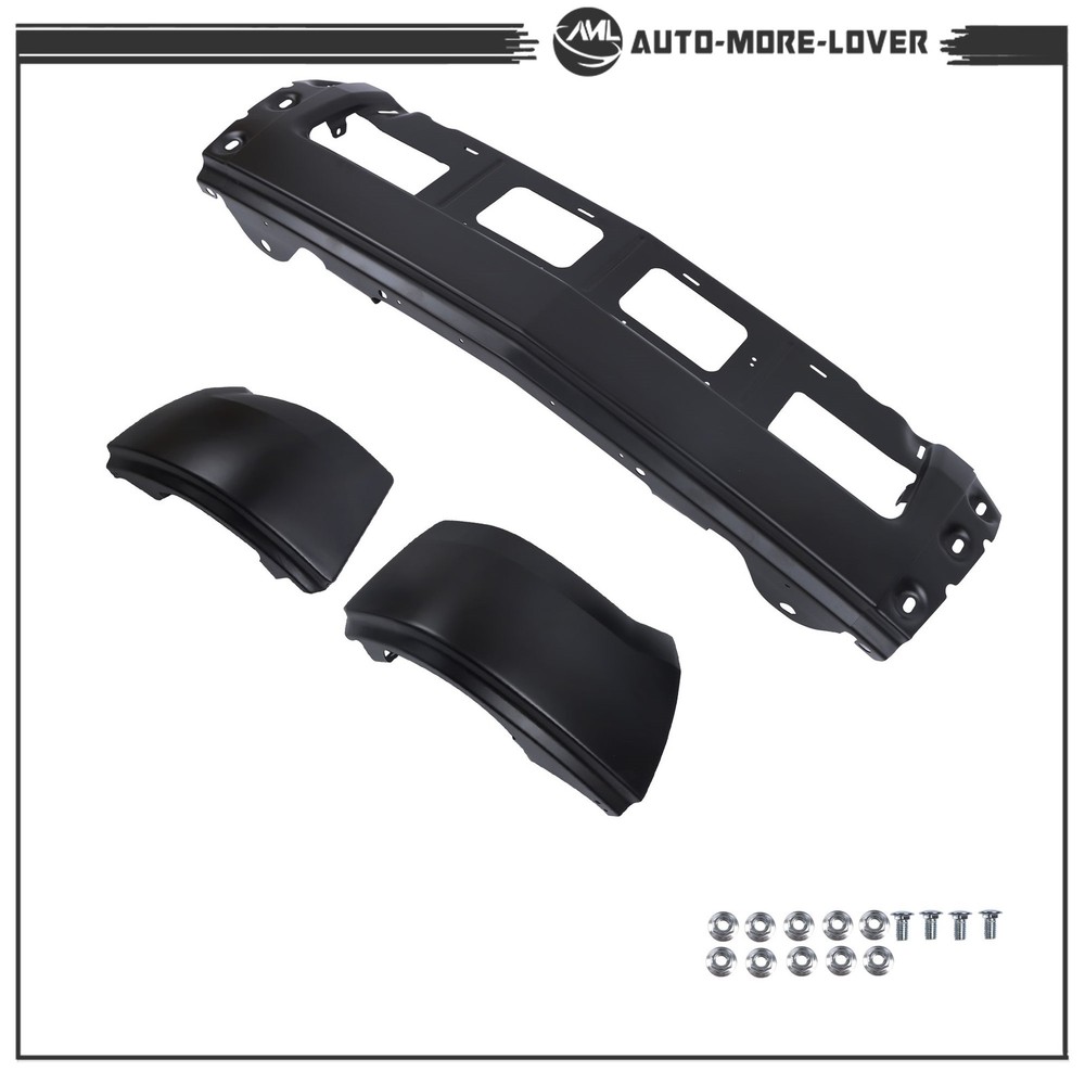 Split Front Bumper Black Solid Surface 22944858 For Chevy Silverado 1500 14-15