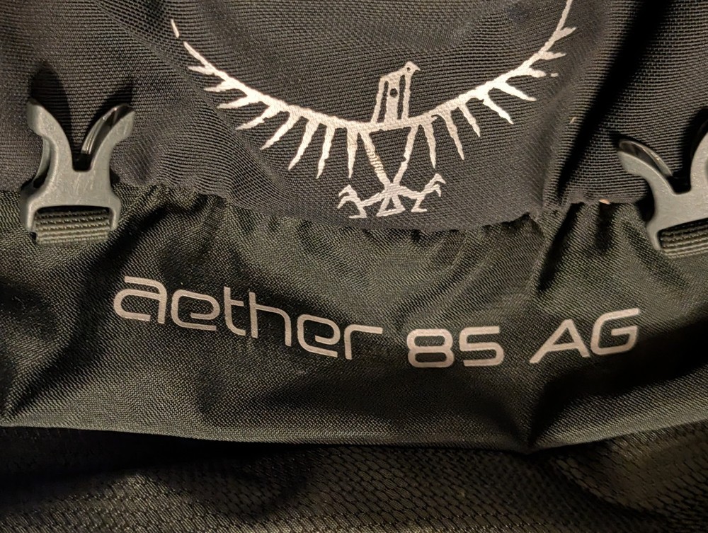 Osprey Aether 85 AG Men's Adjustable Hiking Backpack Size Medium (18-21 in) Vfne