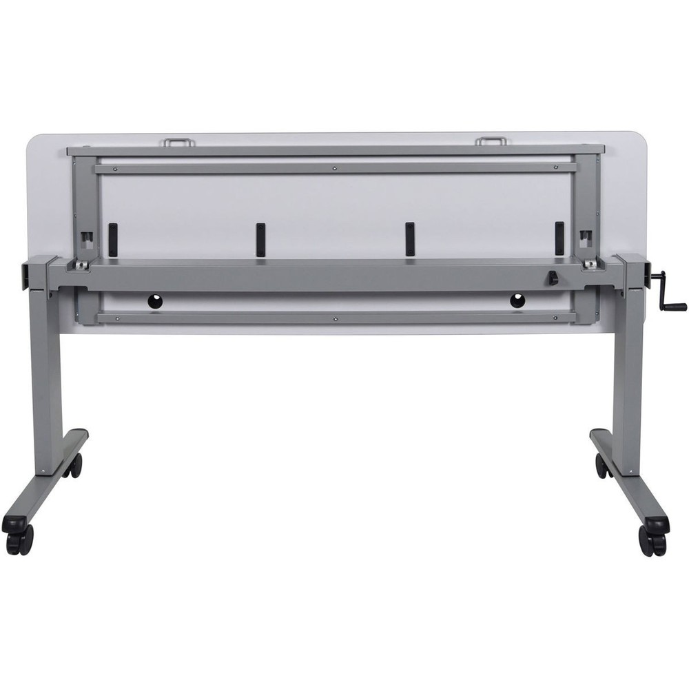 Luxor 72" Adjustable Flip-Top Training Table with Crank Handle