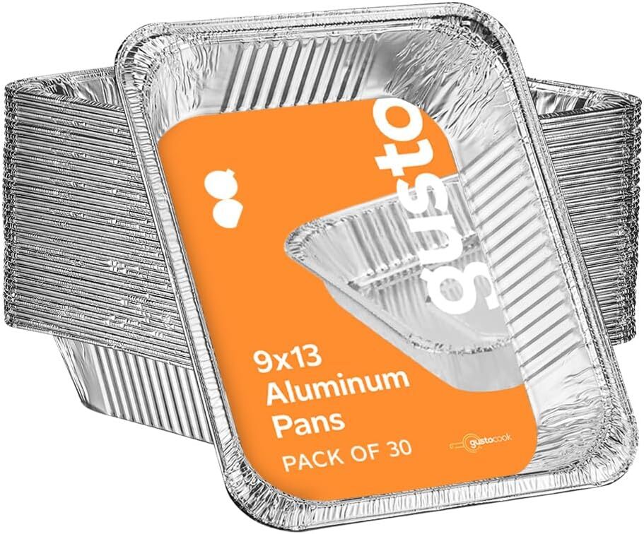 Comfy Package [30 Count]  Aluminum Foil Pans Half Size Deep Steam Table Pans