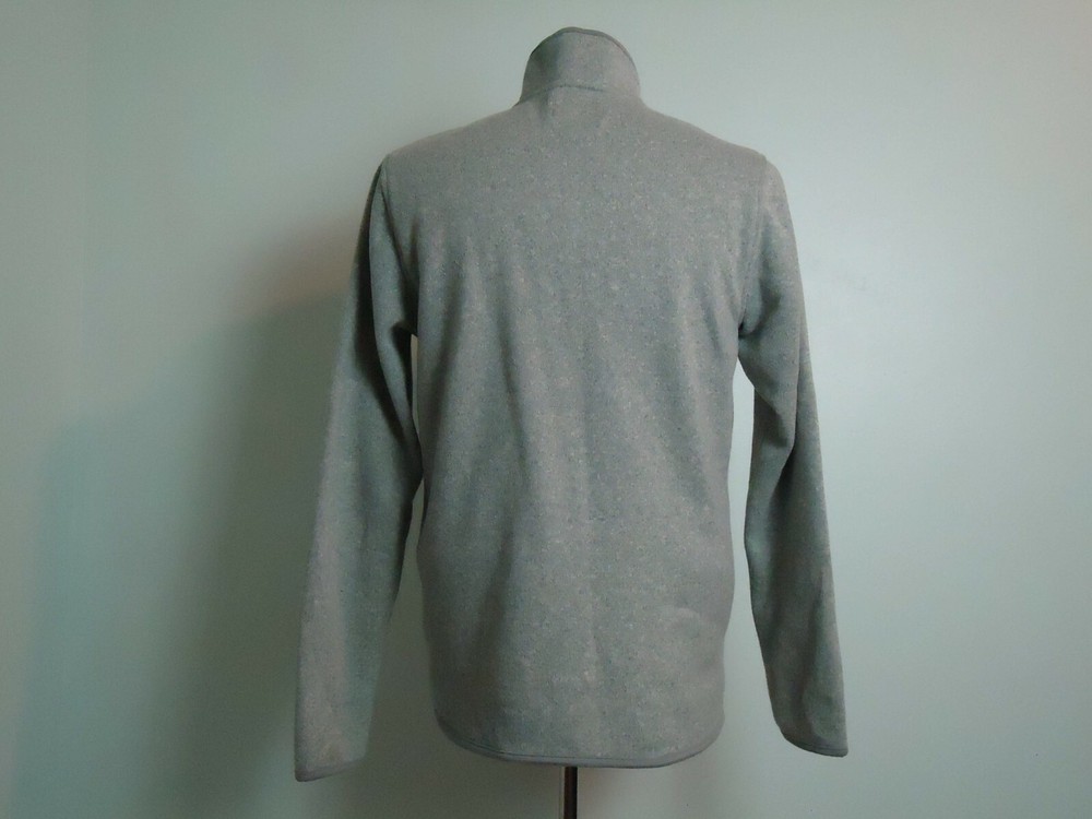 Old Navy Men’s Athletic Full Zip Jacket Patch Logo Grey Size M Medium