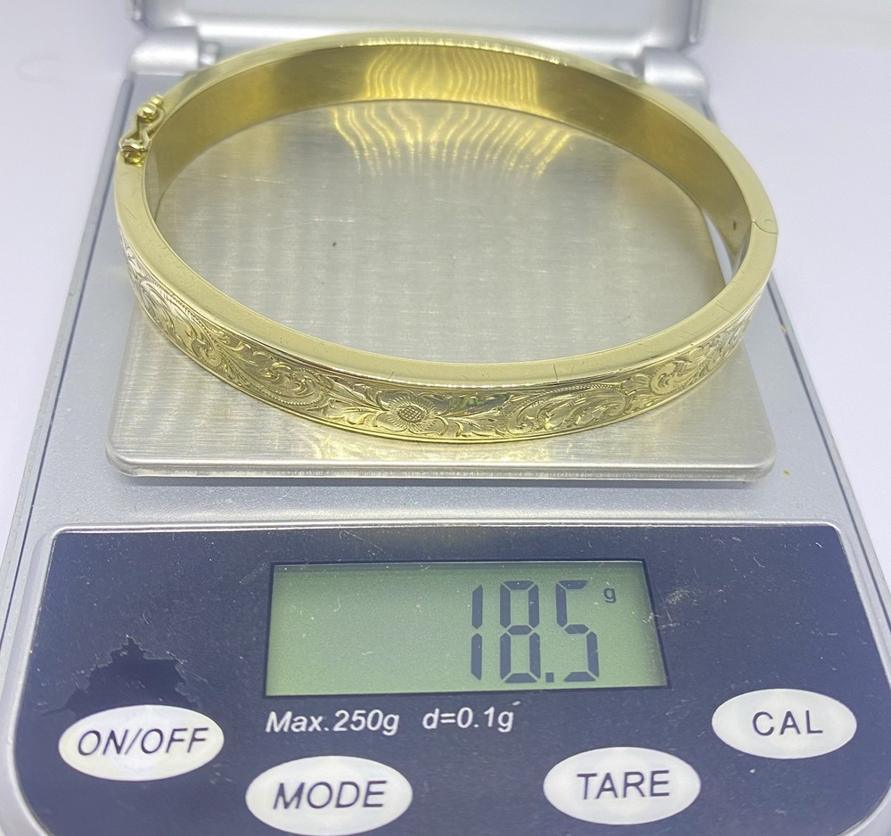 Bangle Gold 333 Ornate
