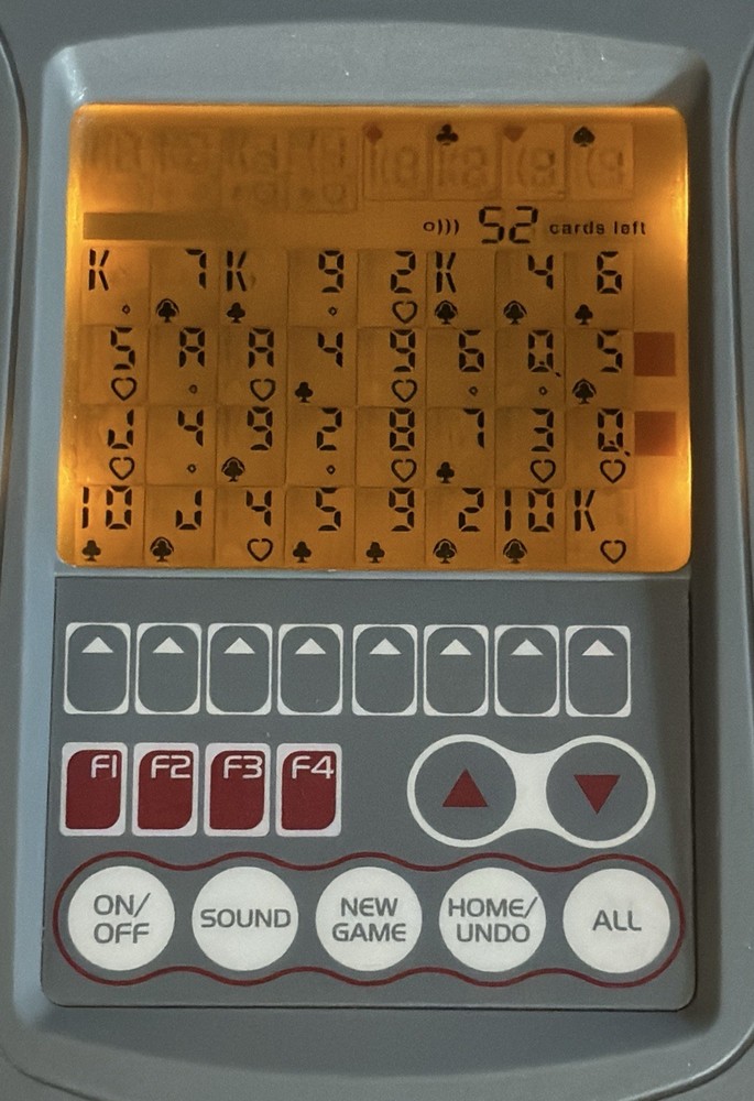 Illuminated Freecell Bicycle 2006 Techno Electronic Handheld Game wStylus Tested