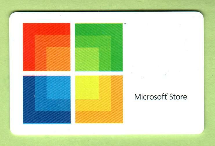 MICROSOFT Multicolored Logo on White ( 2011 ) Gift Card ( $0 )