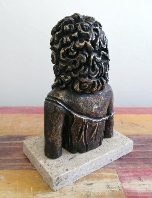 JACOB EPSTEIN " VIRGIN " BRONZE SCULPTURE SIGNED