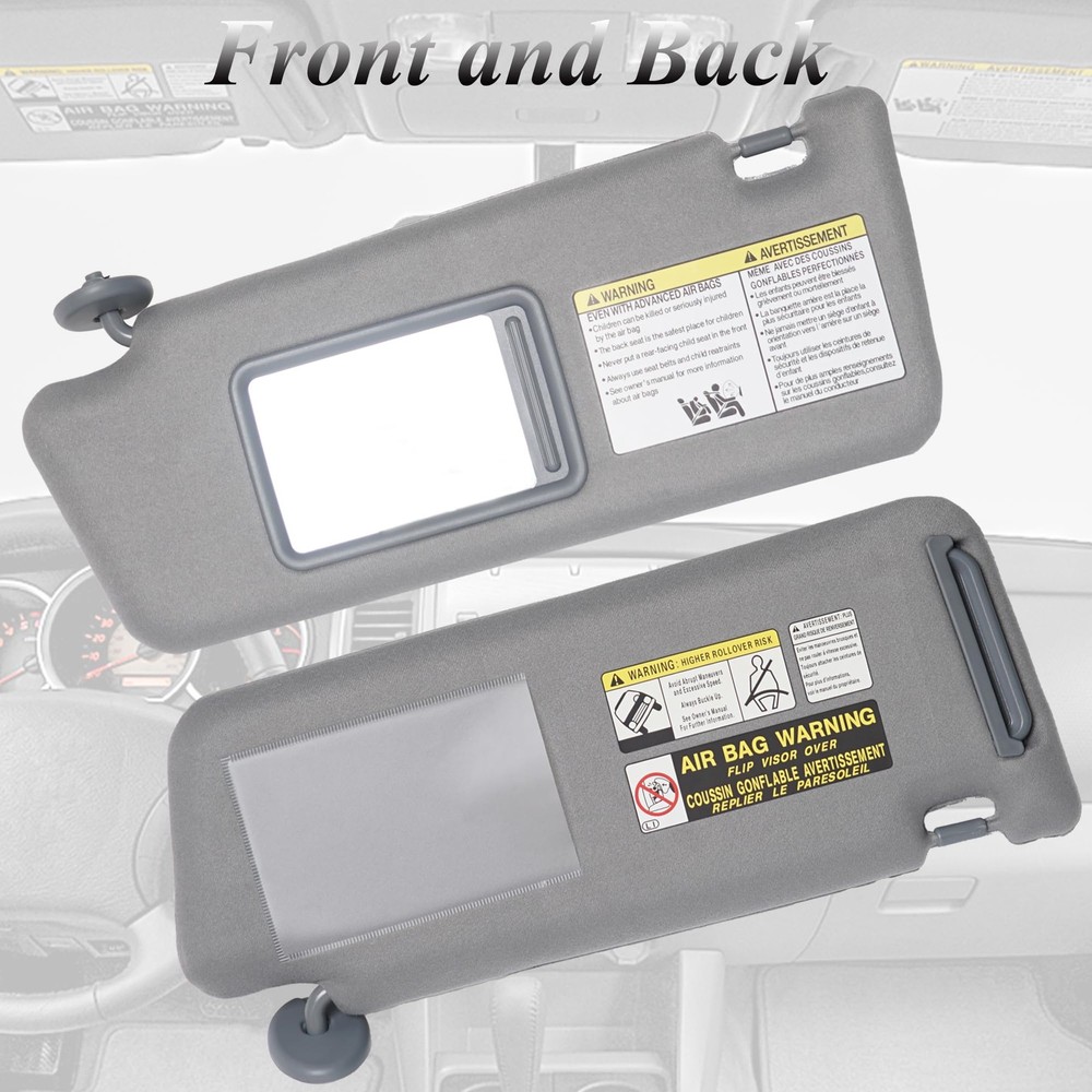 ATPSTOGO Left Driver Side Sun Visor Replacement Side, Gray