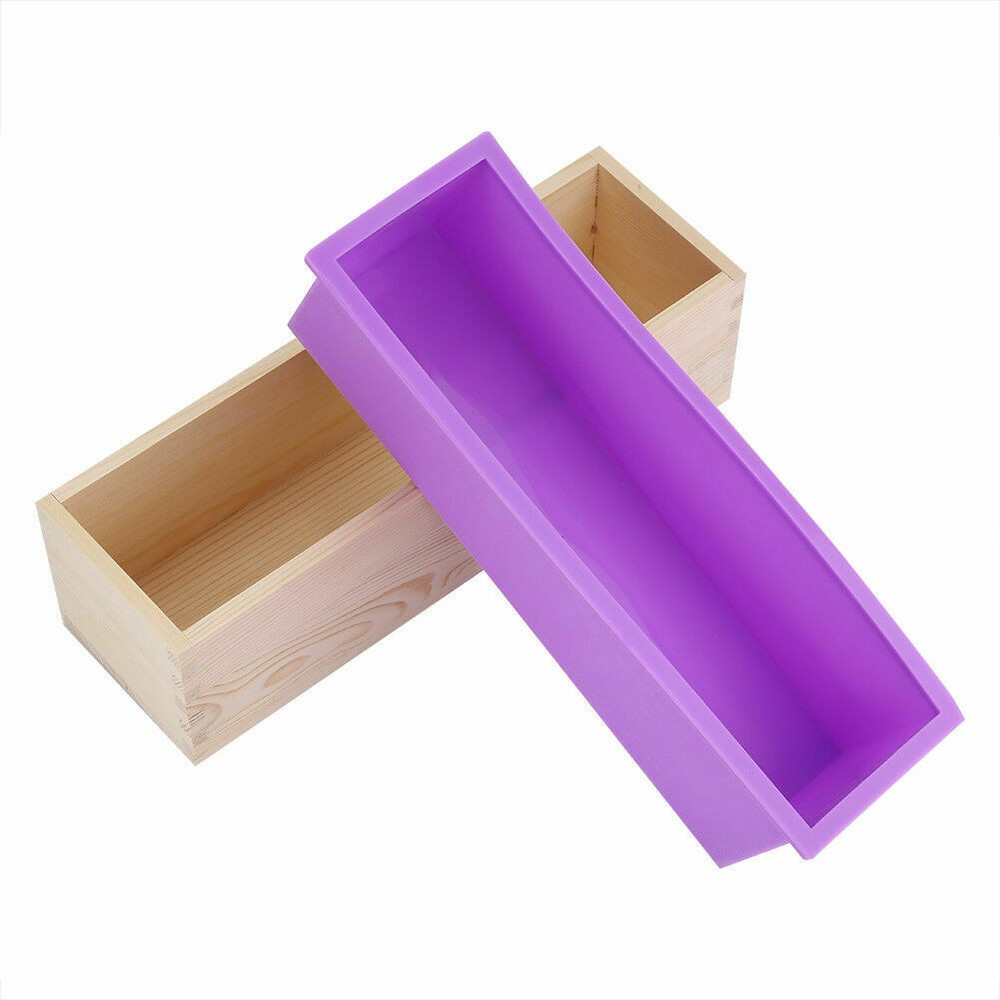 3PCS Soap Making Tool Kit with Adjustable Wooden Cutter & Mold