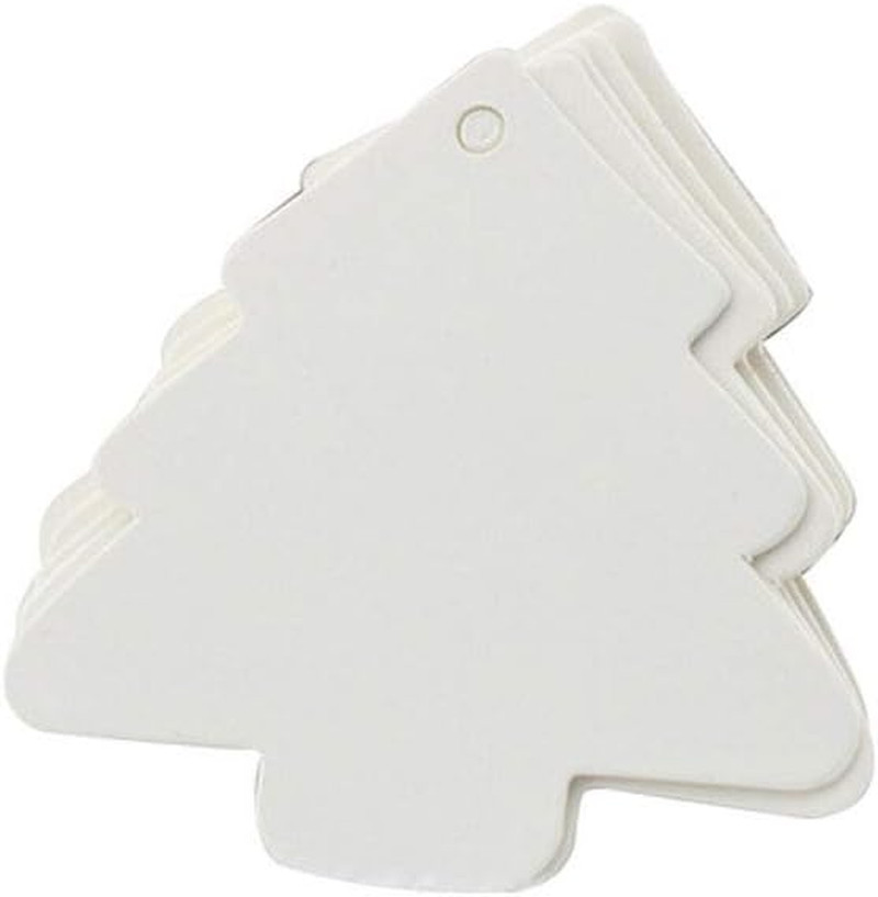 Christmas Tree Gift Tags,Paper Tags,Price Tags with String,Diy Kraft Blank Hang