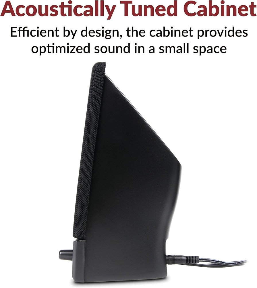 Compact CA-2014 Computer Speakers with Built-in Microphone for Clear Audio