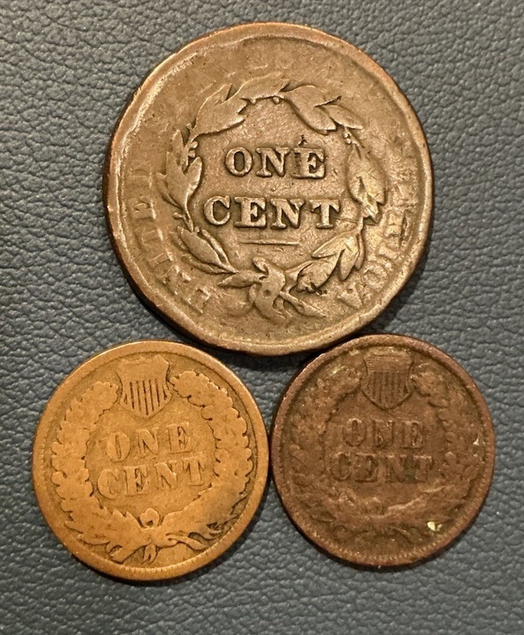 Old U.S. Cent Lot – Large Cent + 1881 & 1898 Indian Head Cent