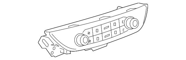 Genuine GM Heating and Air Conditioning Control Panel 84497454