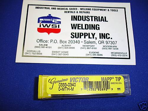 Victor Cutting Torch Tip $34 Victor Mapp 0 MTHM