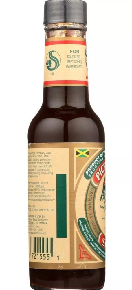 Jamaican Original Pickapeppa Sauce 5oz, ( 2 Bottles Per Pack)
