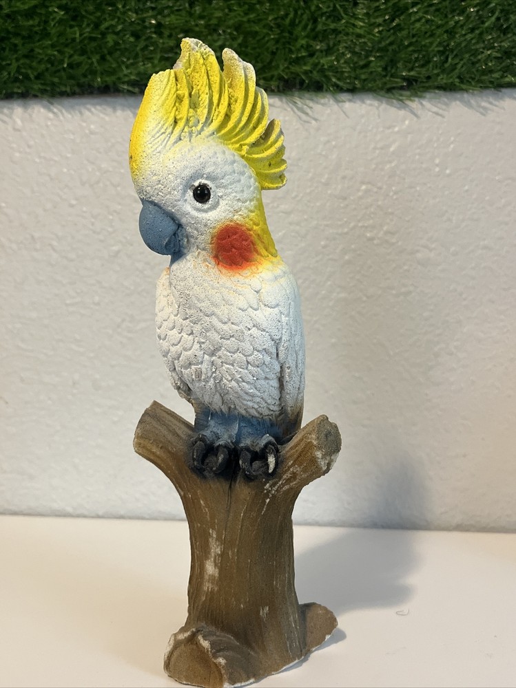 Vintage Crested Parrot Figurine
