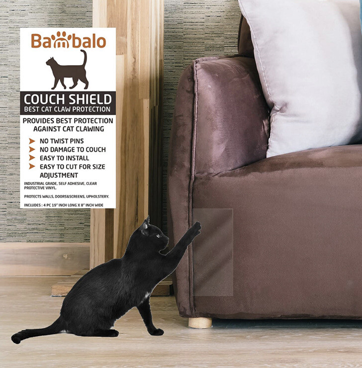 4 PC Self Adhesive sheets Couch Shield Claw Protection 19" x 8"