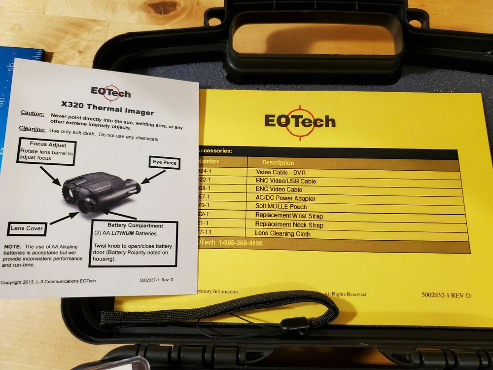 Eotech X320 Compact Thermal Imager x-ray vision Night View image x-320 eotech