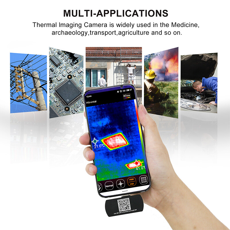HTi Portable IR Thermal Imaging Camera Video Picture Mobile Phone Android Type-C