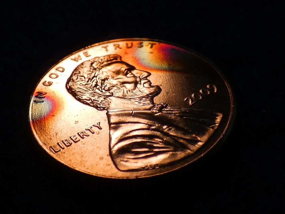 2009-P Lincoln Commemorative Cent Formative Years - BU Rainbow Toner! #2336