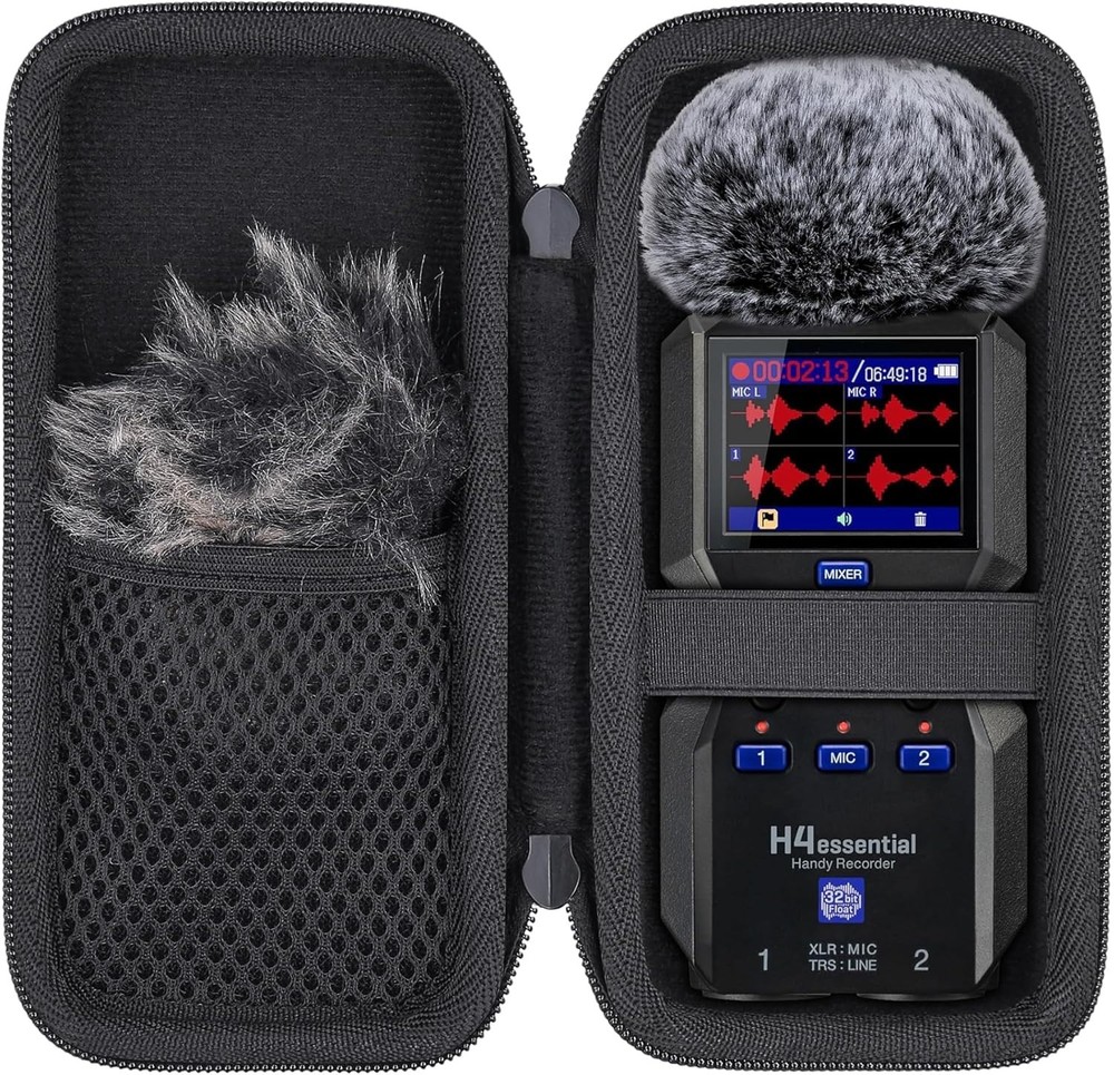 Versatile Travel Case for Zoom H4essential - Durable & Convenient Carry Handle