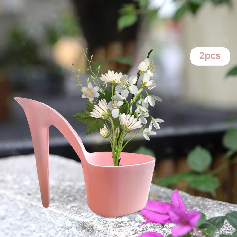 2Pcs Flowerpot High Heel Shape Craft Making Tool Lady Shoe Shape Flower Pots