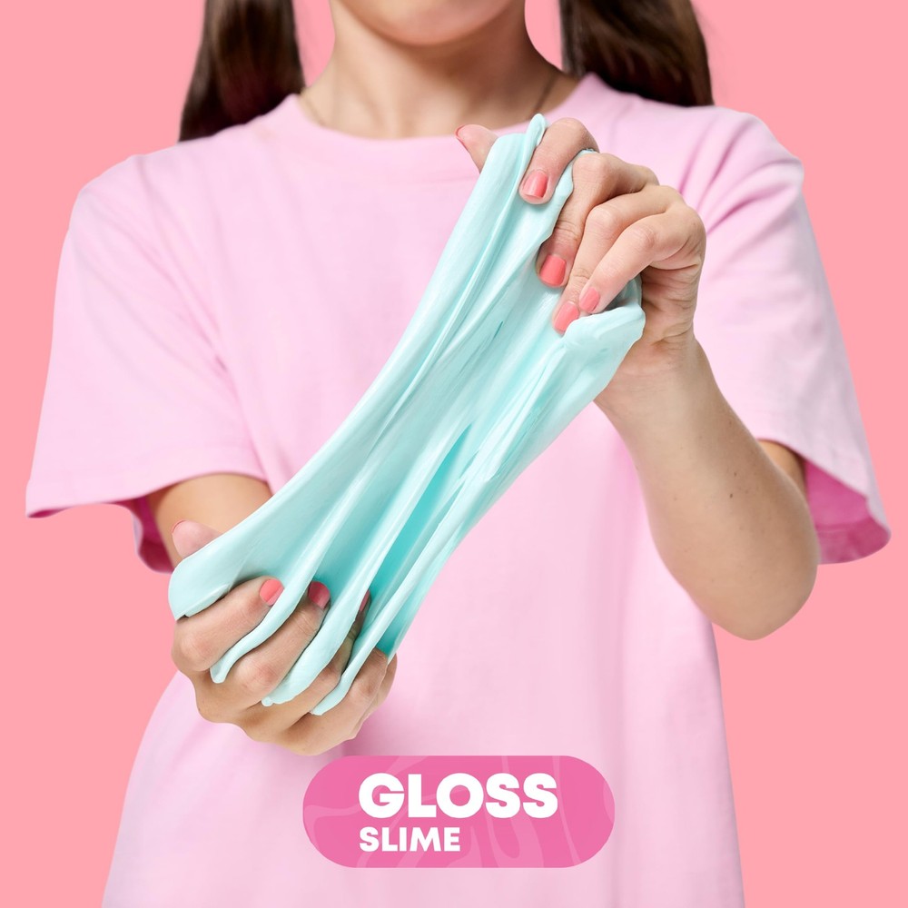 GUI Slime Kit - Scented 2-Pack Bundle, Clear & Gloss, 5 Step Pink