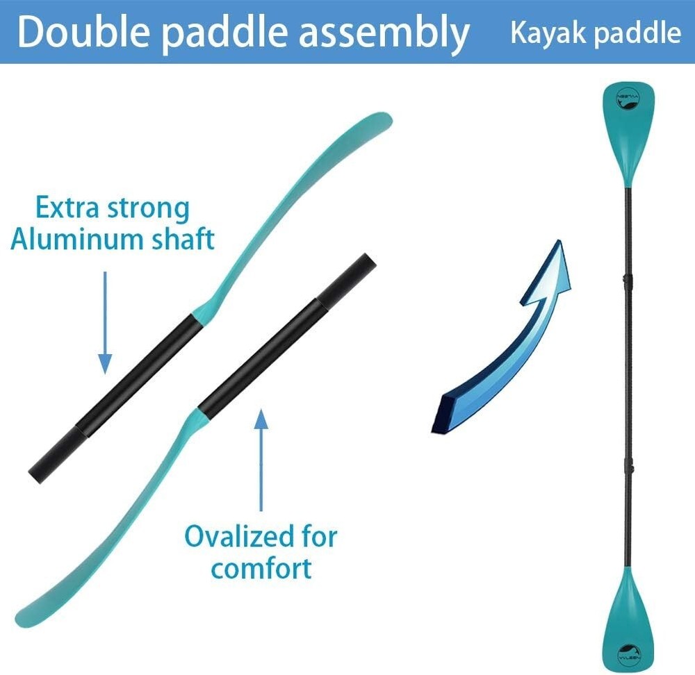 Versatile 4-Piece Paddleboard Paddle - Adjustable Height and Lightweight Design