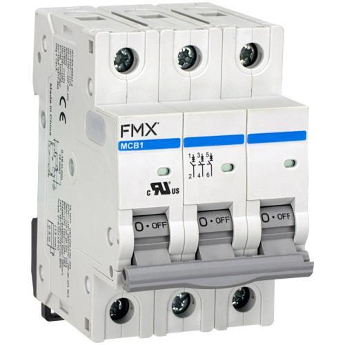 MCB1-4D-3P-C40, Circuit Protector, UL 1077, 3-Pole, 40A