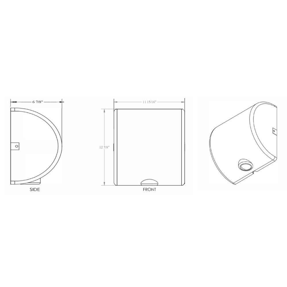 Shine LED Commercial Automatic Hand Dryer Energy Efficient Surface Mount Chrome