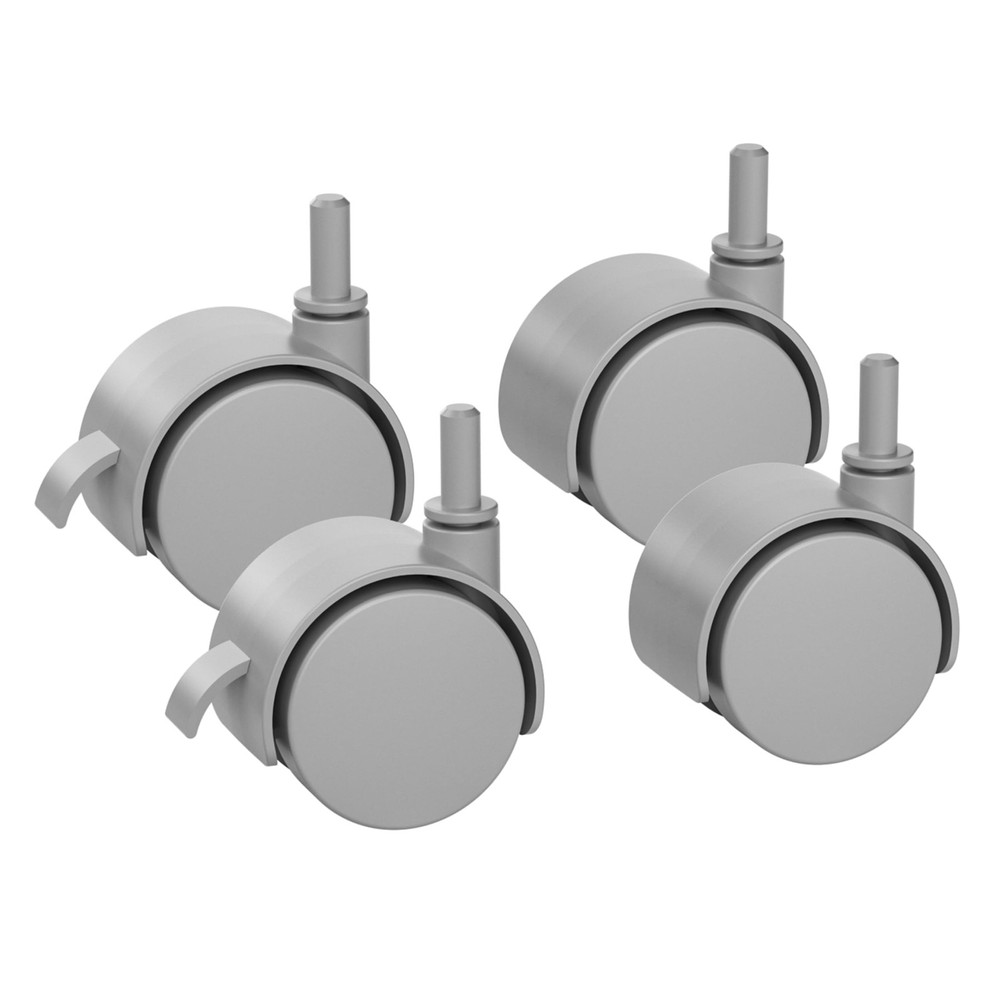 4-Pack 360° Swivel Replacement Wheels for Mop Bucket, Universal Plastic Caste...
