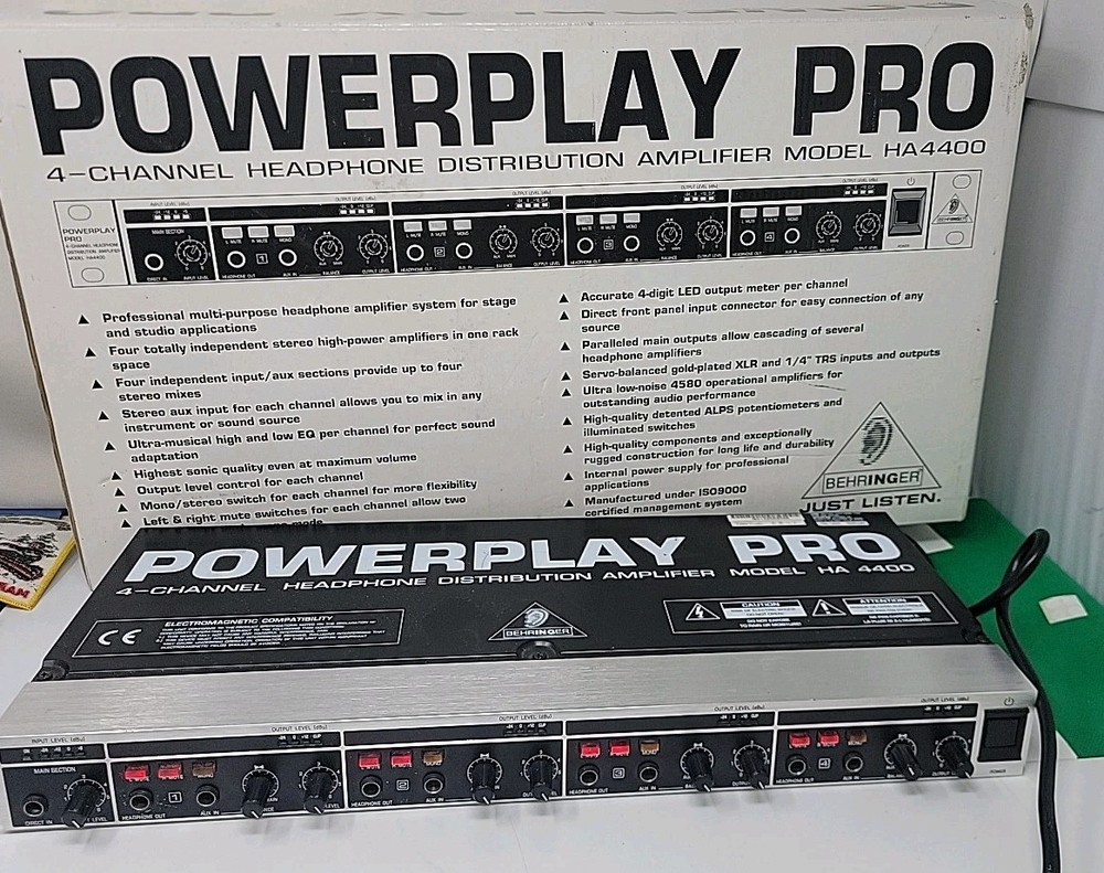 Behringer Multicom Pro Ha4400 4-Channel Audio Interactive Dynamics Processor