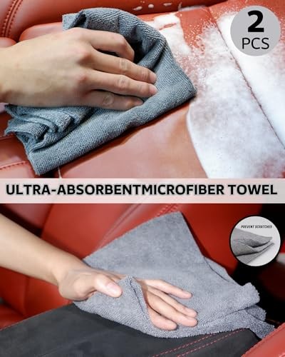 PRO Car Interior Cleaning Kit (9-Piece) - Deep Clean Tools for Leather,