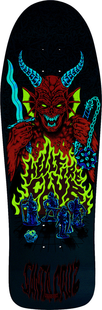 SANTA CRUZ x STRANGER THINGS KNOX HELLFIRE PIT 10.07" COMPLETE SKATEBOARD