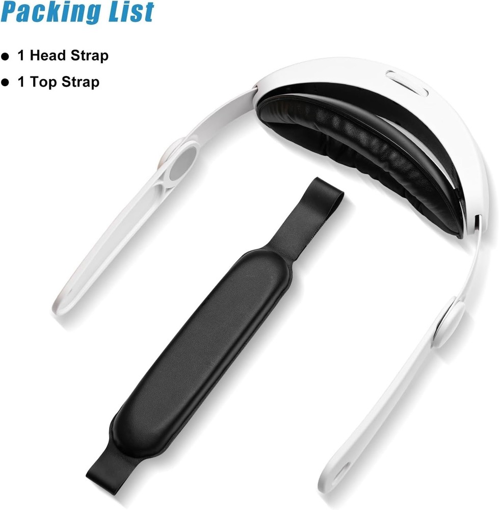 Calycal VR Head Strap Compatible with Meta Quest 3/3S, Adjustable Counterweight