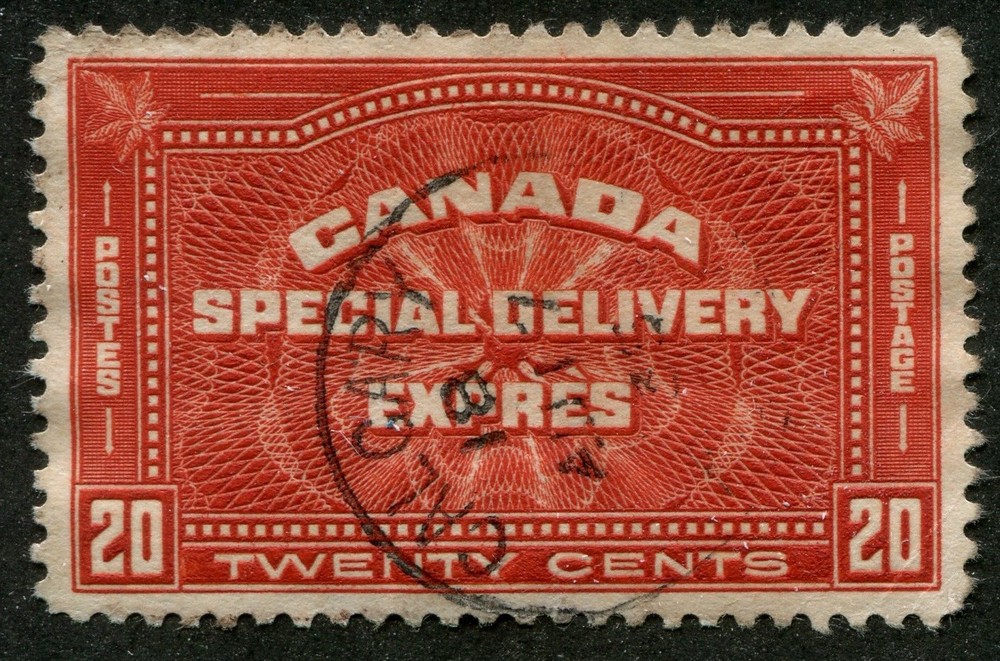 Canada B.O.B. E4 Used Special Delivery Stamp