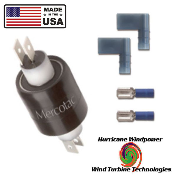 MERCOTAC 230 SLIP RING 2 CONDUCTORS 30 AMPS PER CONDUCTOR