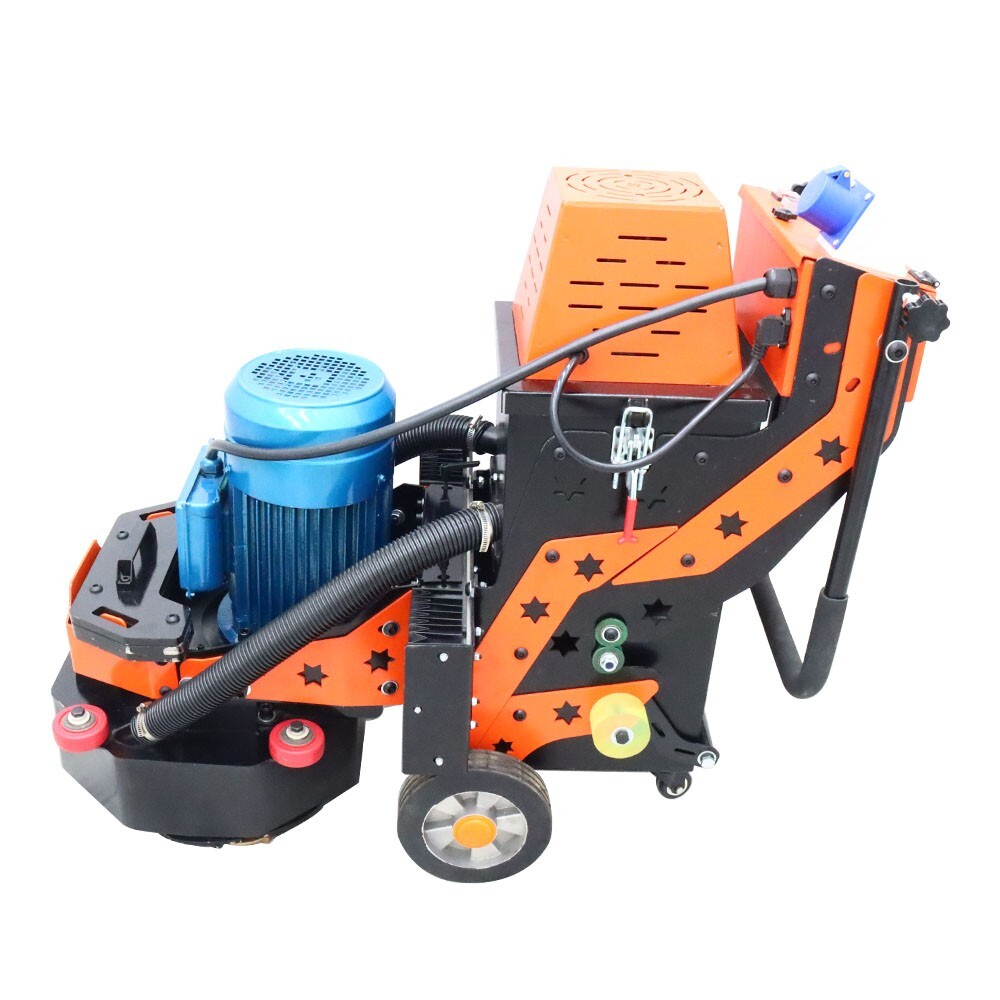 220V Hand-push Polishing Machine Cement Ground Grinder 6-Head Chassis