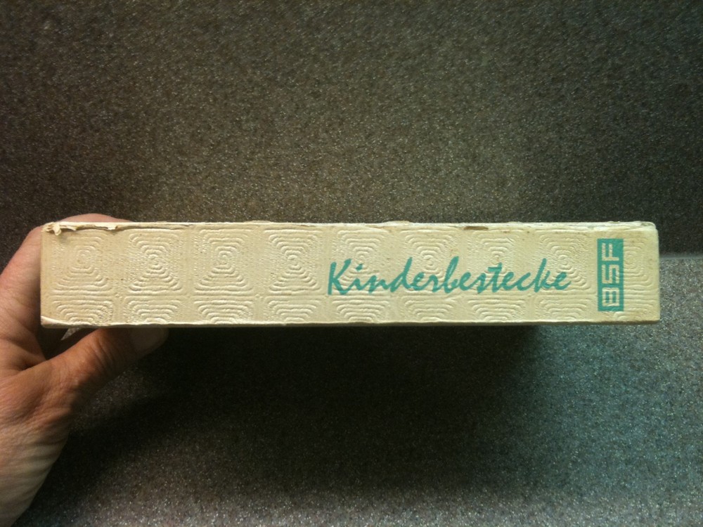 VINTAGE SILVER BSF KINDERBESTECK CHILDS FLATWARE ORIGINAL ENGRAVED CHRISTOPHER