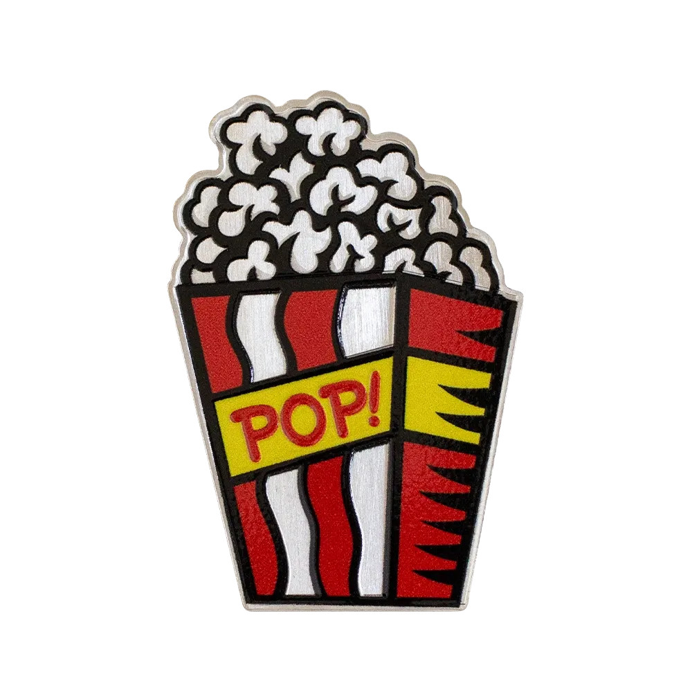 2023 burton morris popcorn shaped 1oz silver coin