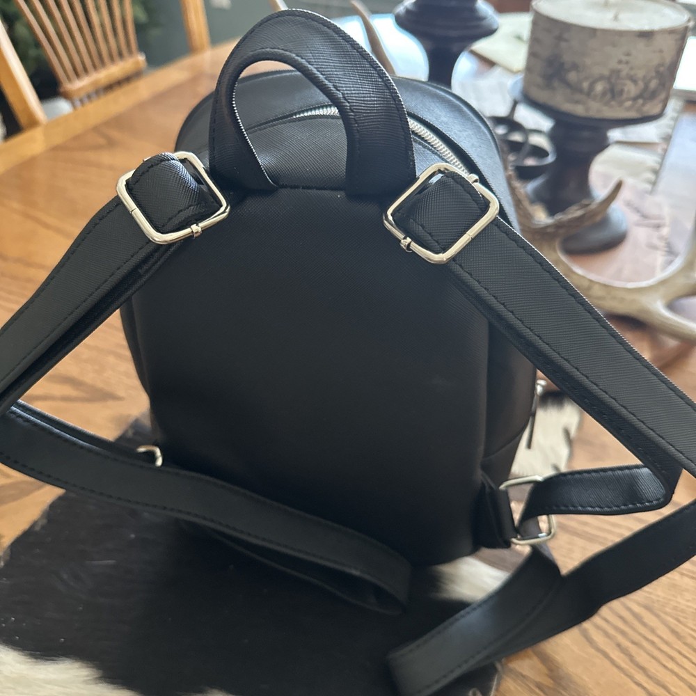 Marc Tetro Black Boston Terrier Mini Backpack