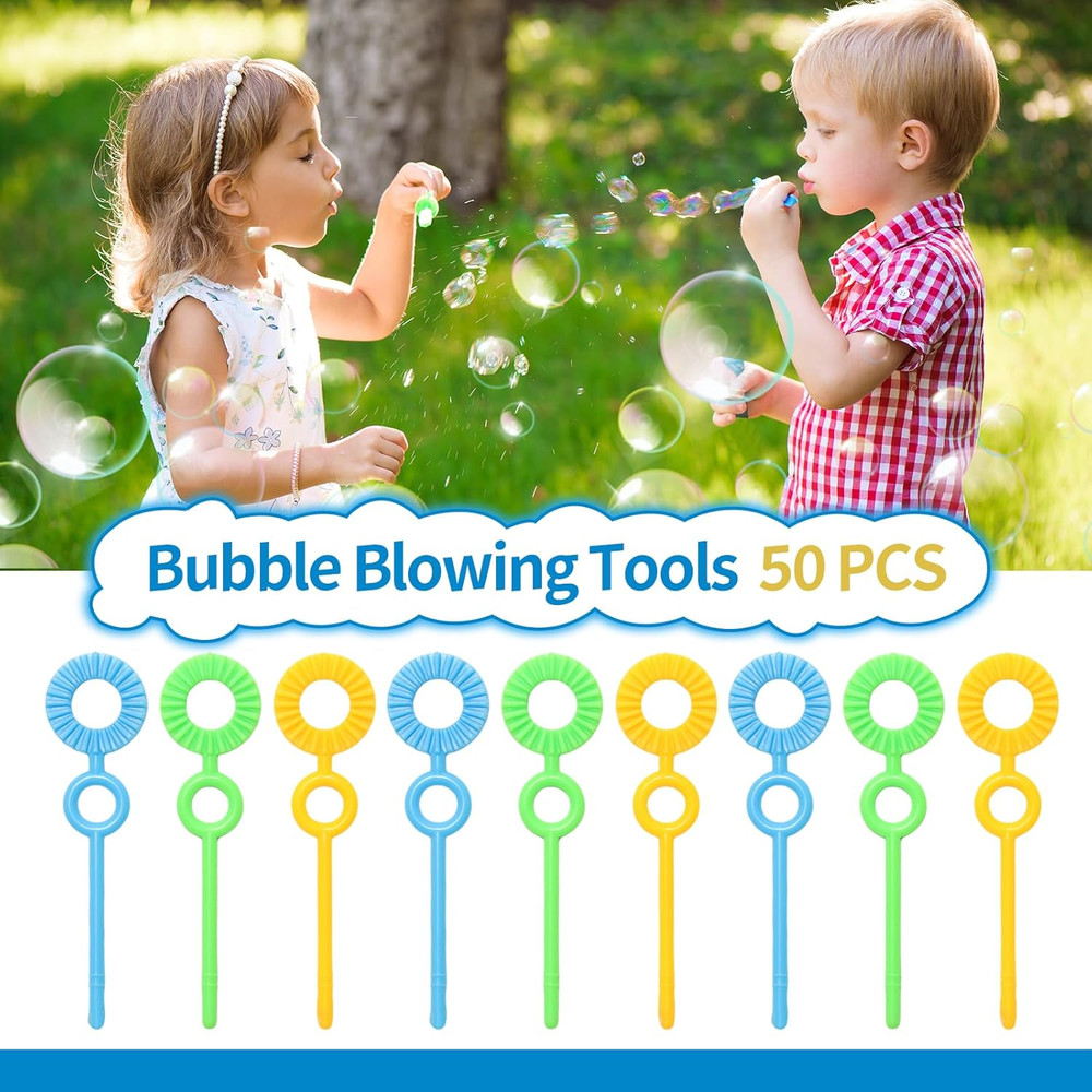 Bubble Makers 50pcs Bubble Wands Bubble Blowing Tools