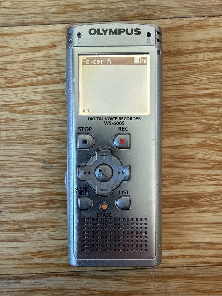 OLYMPUS WS-600S Silver 2GB Handheld USB Flash Memory Digital Voice Recorder