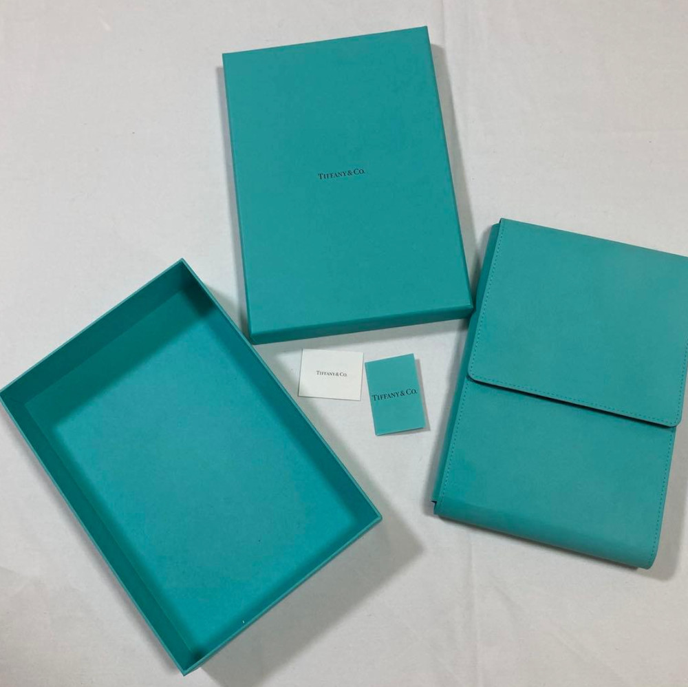 Authentic Tiffany necklace cases No outer box 1 set shipd from japan