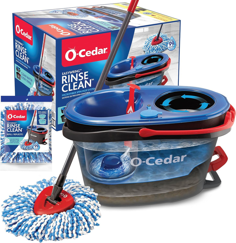 O-Cedar RinseClean Spin Mop & Bucket System