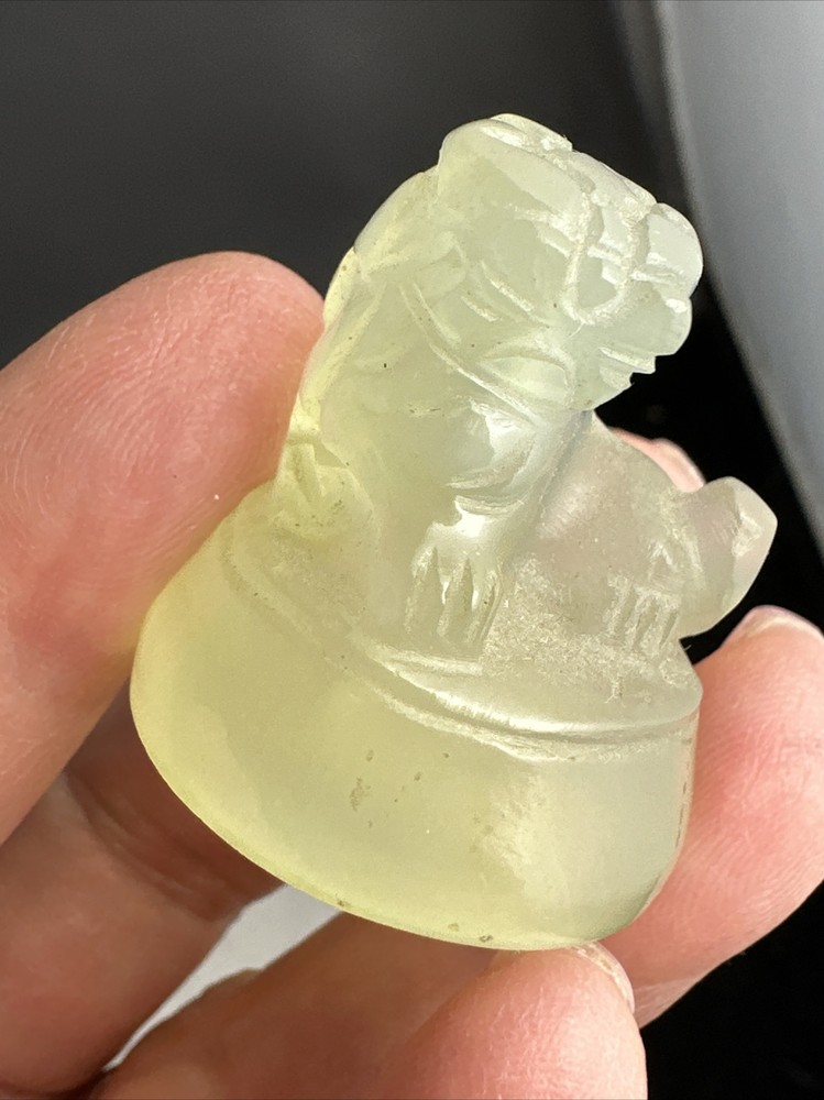 Small Old Chinese Export Hand Carved Nephrite Jade Censer