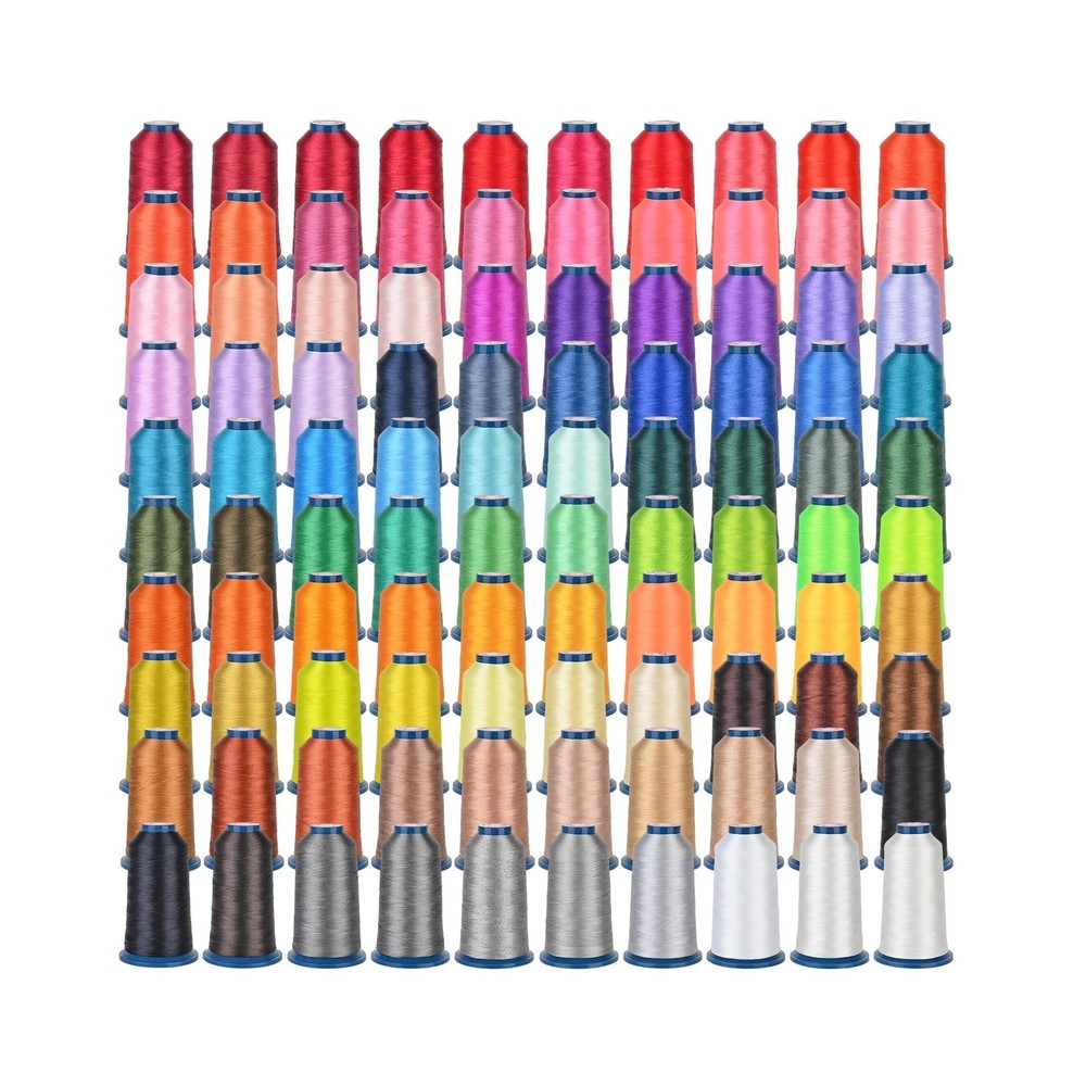 RICHWORD Embroidery Machine Thread 100 Colors 40WT (108D/2) Polyester Thread ...