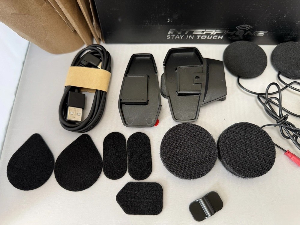 Interphone U COM 8R Motorbike Mesh Bluetooth Intercommunication System Black