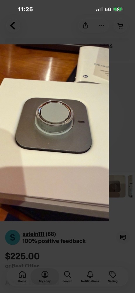 Oura Ring 4 Charger Gray for Activity Tracker - Official Charging Accessory