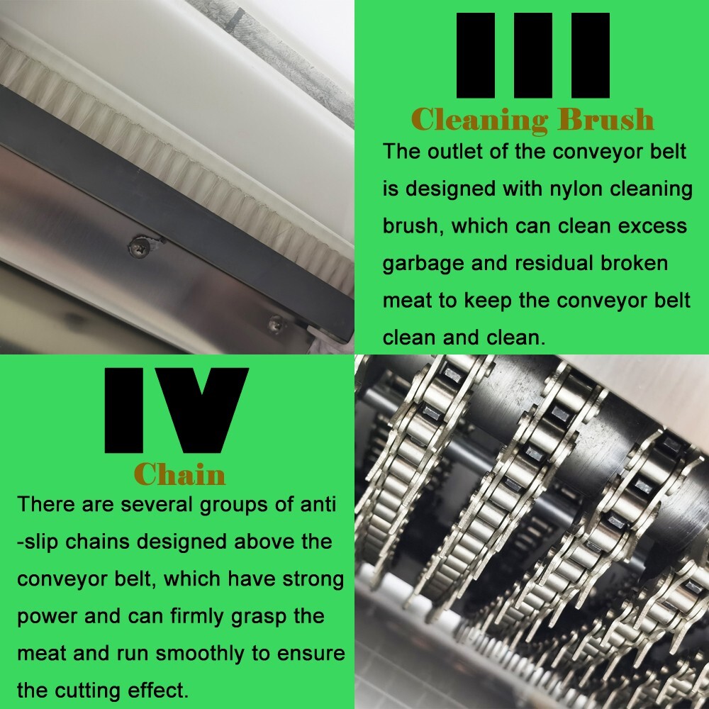 Commercial Meat Bone Saw Machine Electric Bone Shredded Cutting Dicing Machine
