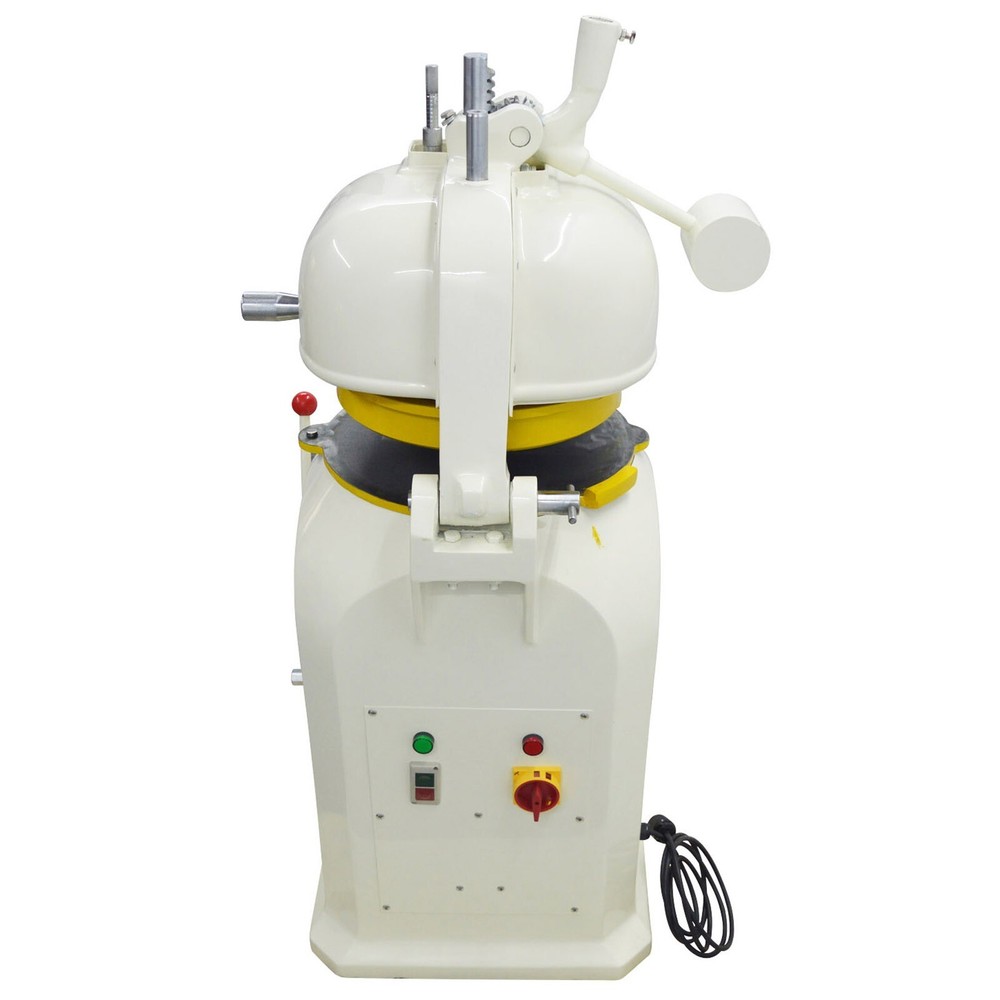 220V Semi-automatic Dough Cutting & Rounding Machine 16 Blocks Rolling Disc *3