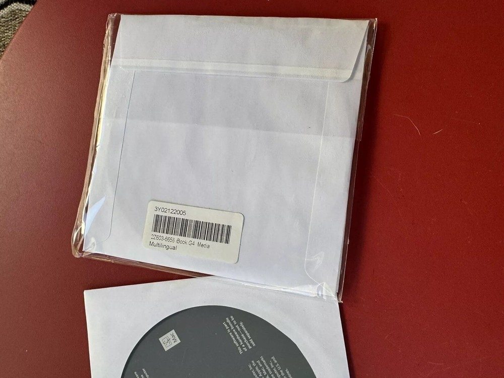 i BOOK G4 Mac OS install Disc 1 , 2 ,3 & Additional Software Disk Version 10.3.7